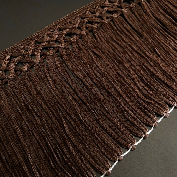 Franja Macramê Marrom Café - 15 cm Franja Macramê Marrom Café - 15 cm